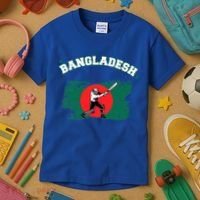 Bangladesh Flag Cricket Jersey Fans Player Kids T-Shirt thumb 3