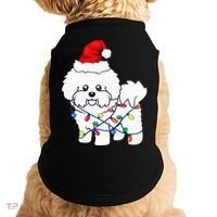 Bichon Frise Christmas Light Funny Dog Lover Gift Doggie Tank thumb 0