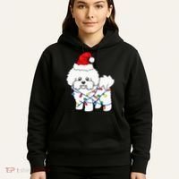 Bichon Frise Christmas Light Funny Dog Lover Gift Hoodie thumb 5