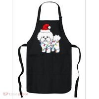 Bichon Frise Christmas Light Funny Dog Lover Gift Apron thumb 0