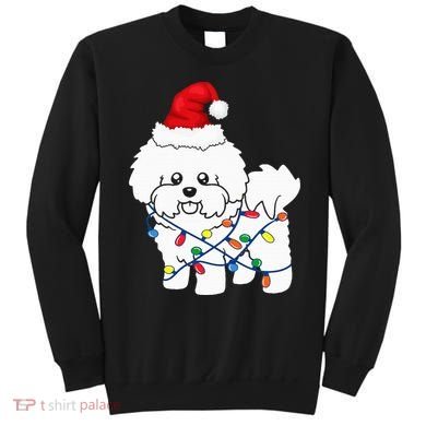 Bichon Frise Christmas Light Funny Dog Lover Gift Sweatshirt
