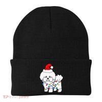 Bichon Frise Christmas Light Funny Dog Lover Gift Beanie thumb 0