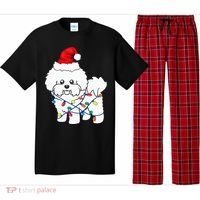 Bichon Frise Christmas Light Funny Dog Lover Gift Pajama Set thumb 0