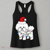Bichon Frise Christmas Light Funny Dog Lover Gift Women's Tank Top thumb 3