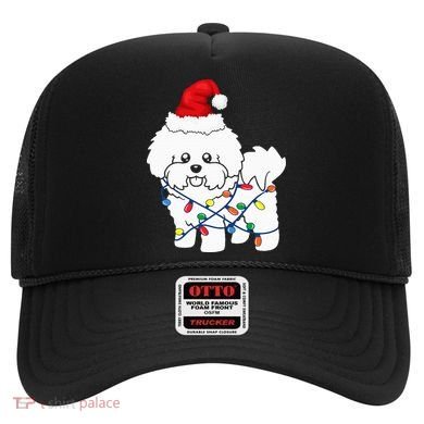 Bichon Frise Christmas Light Funny Dog Lover Gift Hat