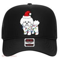 Bichon Frise Christmas Light Funny Dog Lover Gift Hat thumb 0