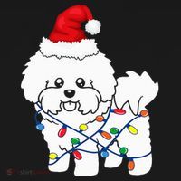 Bichon Frise Christmas Light Funny Dog Lover Gift Visor thumb 3