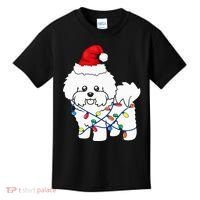 Bichon Frise Christmas Light Funny Dog Lover Gift Kids T-Shirt thumb 0