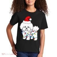 Bichon Frise Christmas Light Funny Dog Lover Gift Kids T-Shirt thumb 2