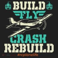 Build Fly Crash Rebuild RC Airplane Pilot RC Plane Women's Sweatshirt thumb 2