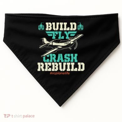 Build Fly Crash Rebuild RC Airplane Pilot RC Plane USA-Made Doggie Bandana