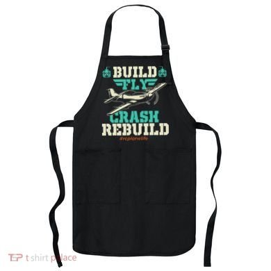 Build Fly Crash Rebuild RC Airplane Pilot RC Plane Apron