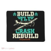 Build Fly Crash Rebuild RC Airplane Pilot RC Plane Mousepad thumb 0