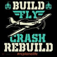 Build Fly Crash Rebuild RC Airplane Pilot RC Plane Mousepad thumb 1