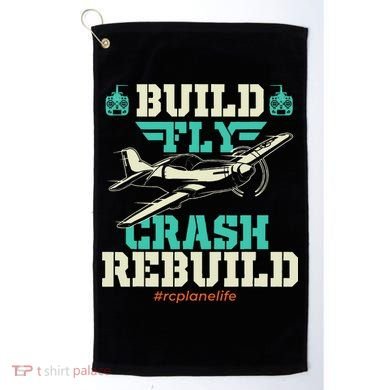 Build Fly Crash Rebuild RC Airplane Pilot RC Plane Golf Towel