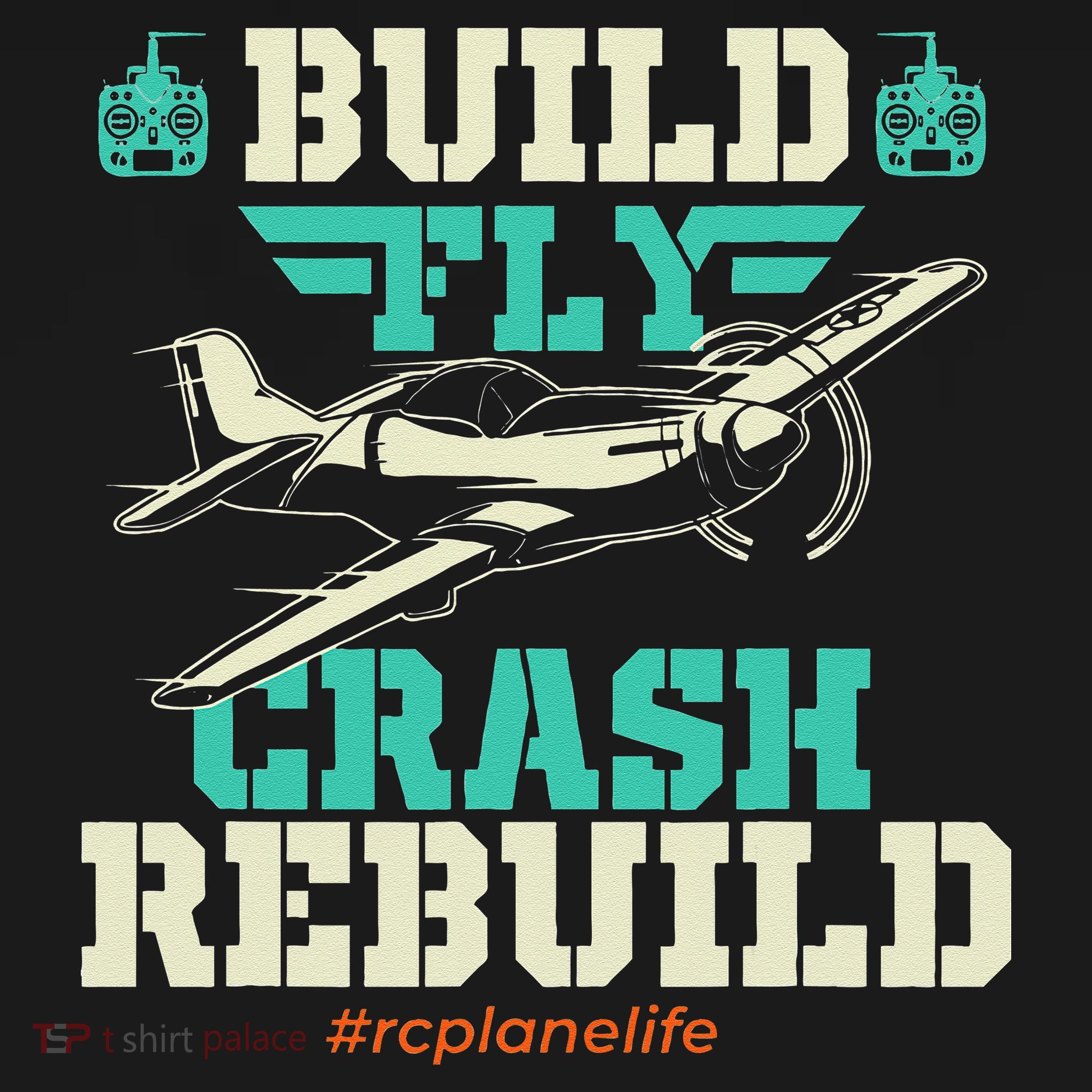 Build Fly Crash Rebuild RC Airplane Pilot RC Plane Women's Long Sleeve Shirt