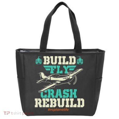 Build Fly Crash Rebuild RC Airplane Pilot RC Plane Tote Bag