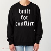 Built For Conflict Funny Gym Workout Lovers Women's Sweatshirt thumb 0