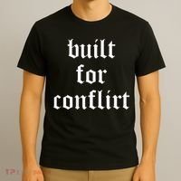 Built For Conflict Funny Gym Workout Lovers T-Shirt thumb 3