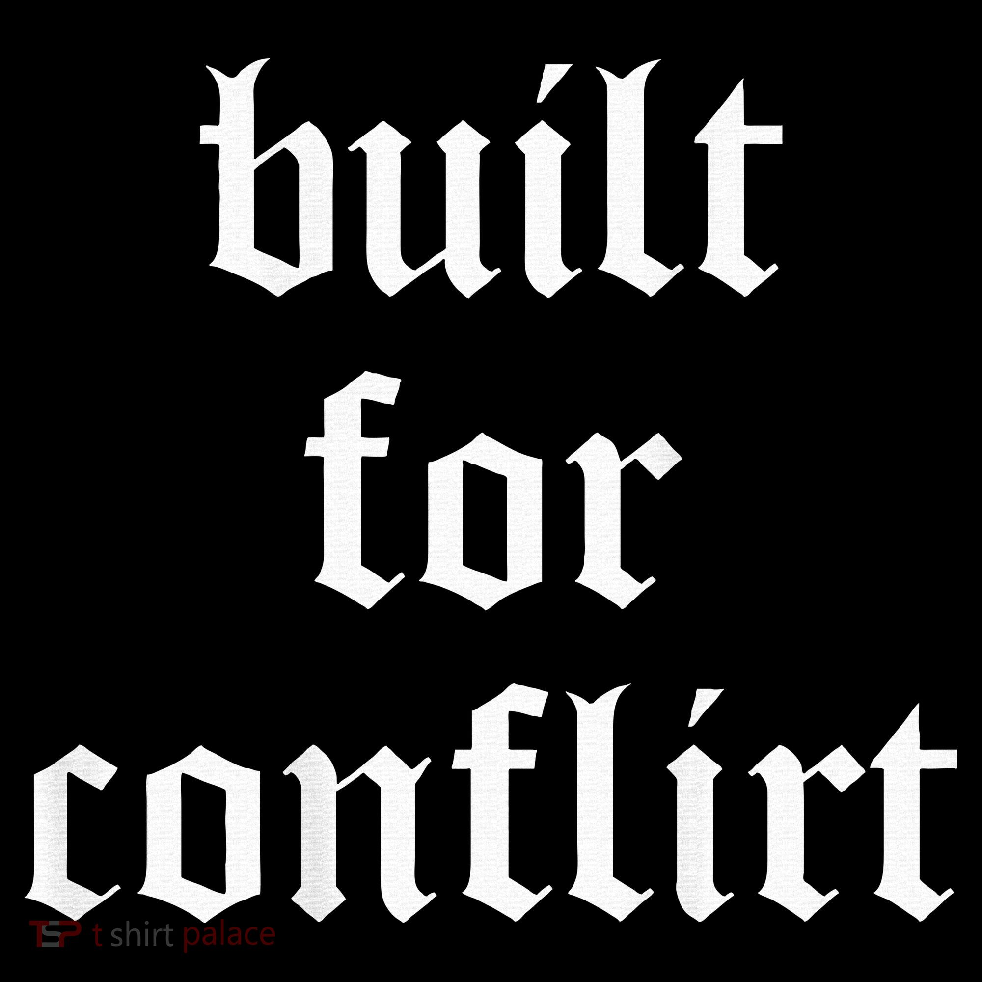 Built For Conflict Funny Gym Workout Lovers Bucket Hat