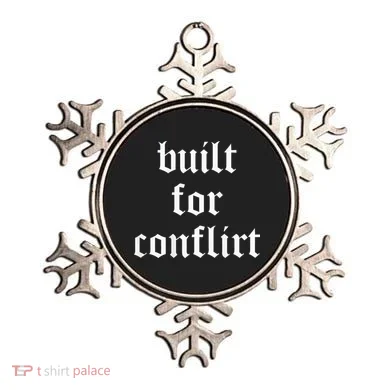 Built For Conflict Funny Gym Workout Lovers Ornament