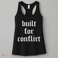 Built For Conflict Funny Gym Workout Lovers Women's Tank Top thumb 3