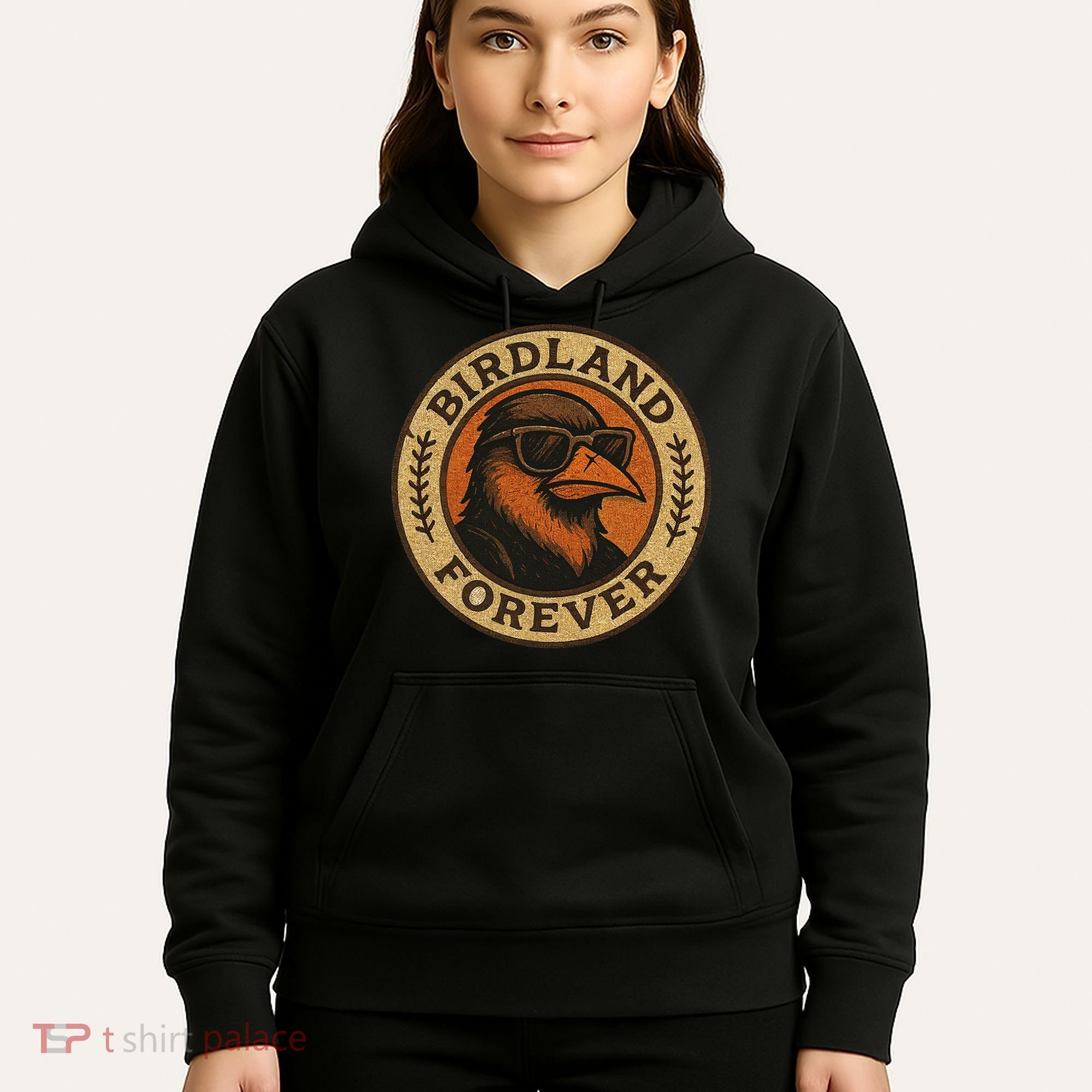 Birdland Forever Cool Retro Oriole Gift For Women Hoodie