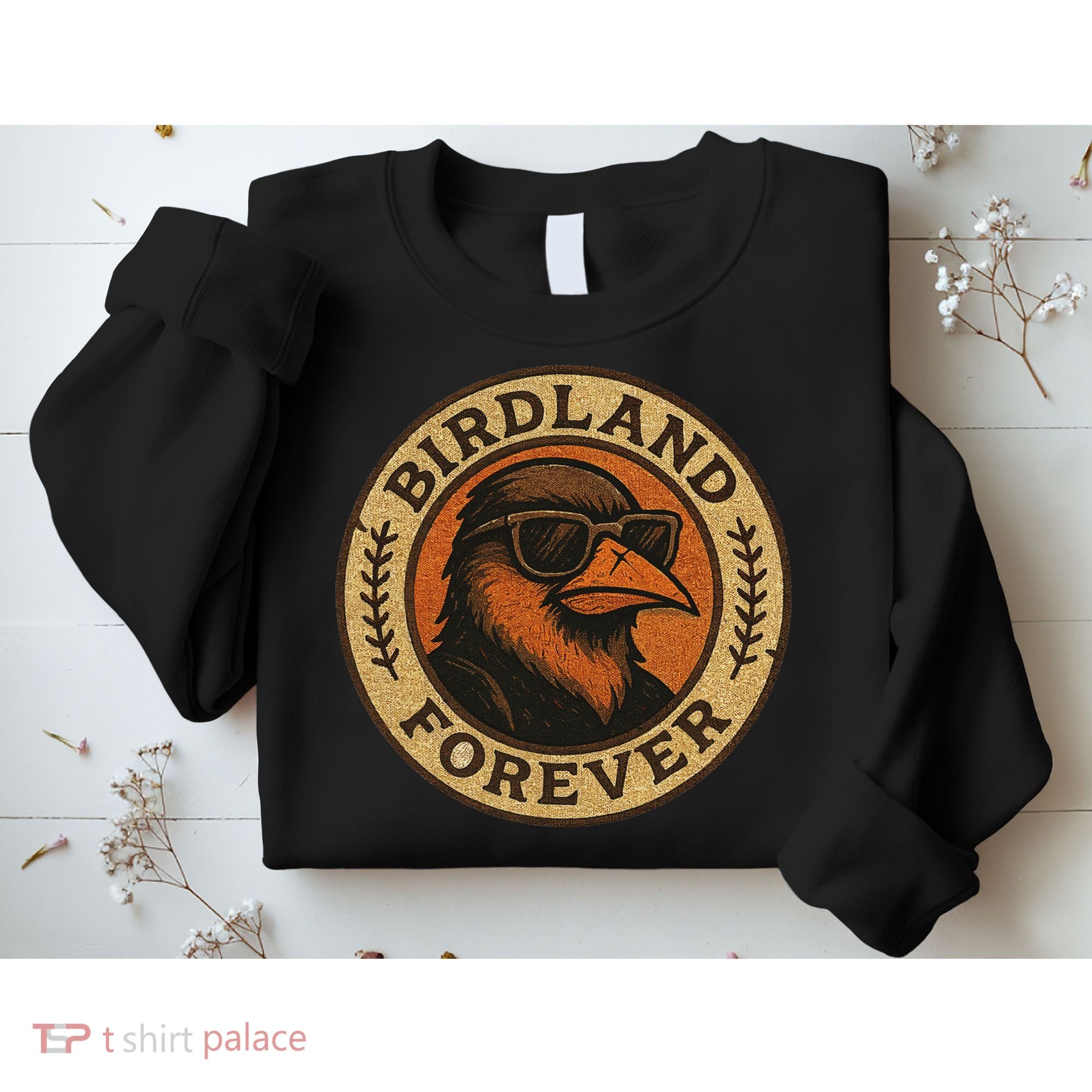 Birdland Forever Cool Retro Oriole Gift For Women Sweatshirt