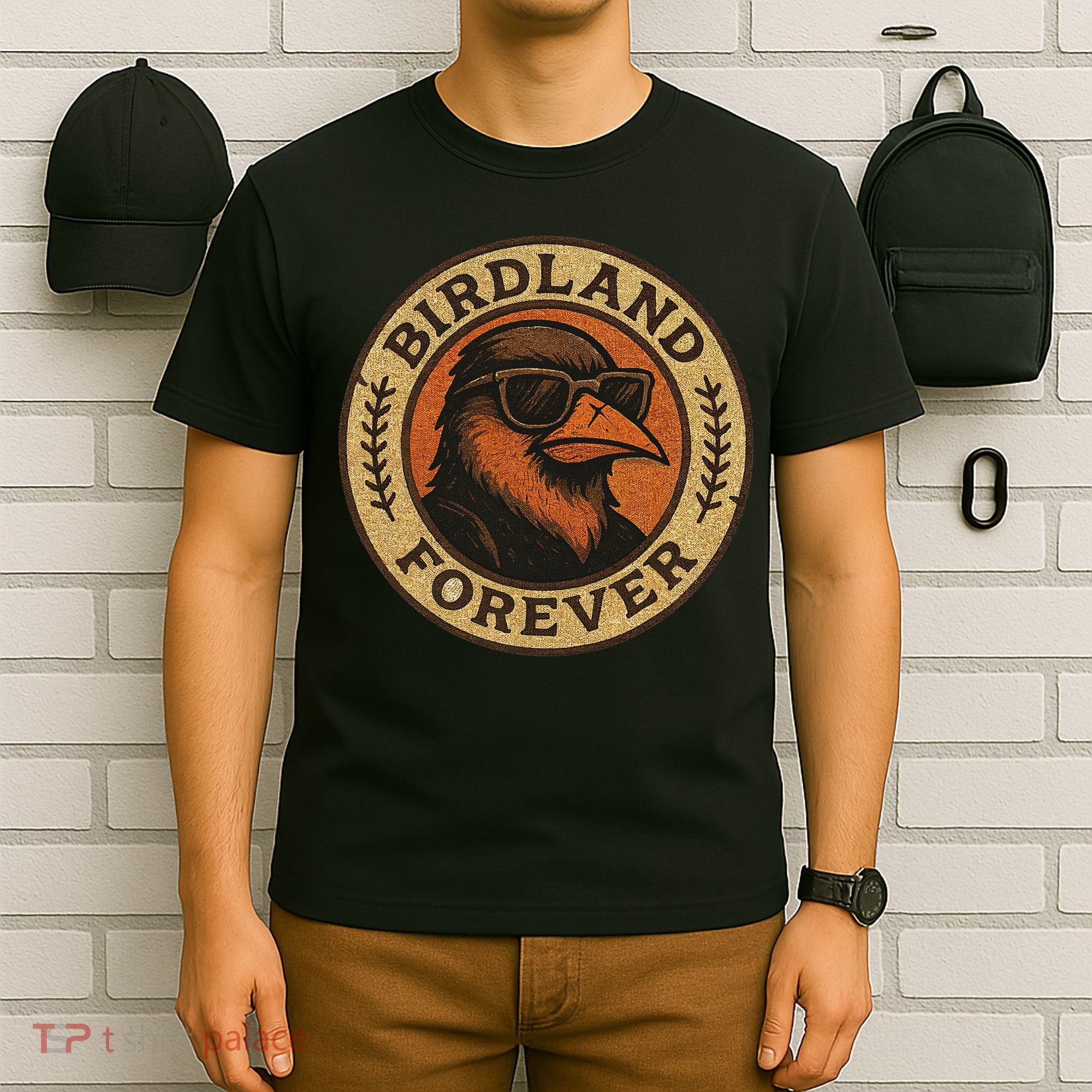Birdland Forever Cool Retro Oriole Gift For Women T-Shirt