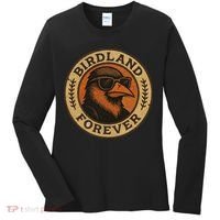 Birdland Forever Cool Retro Oriole Gift For Women Women's Long Sleeve Shirt thumb 0