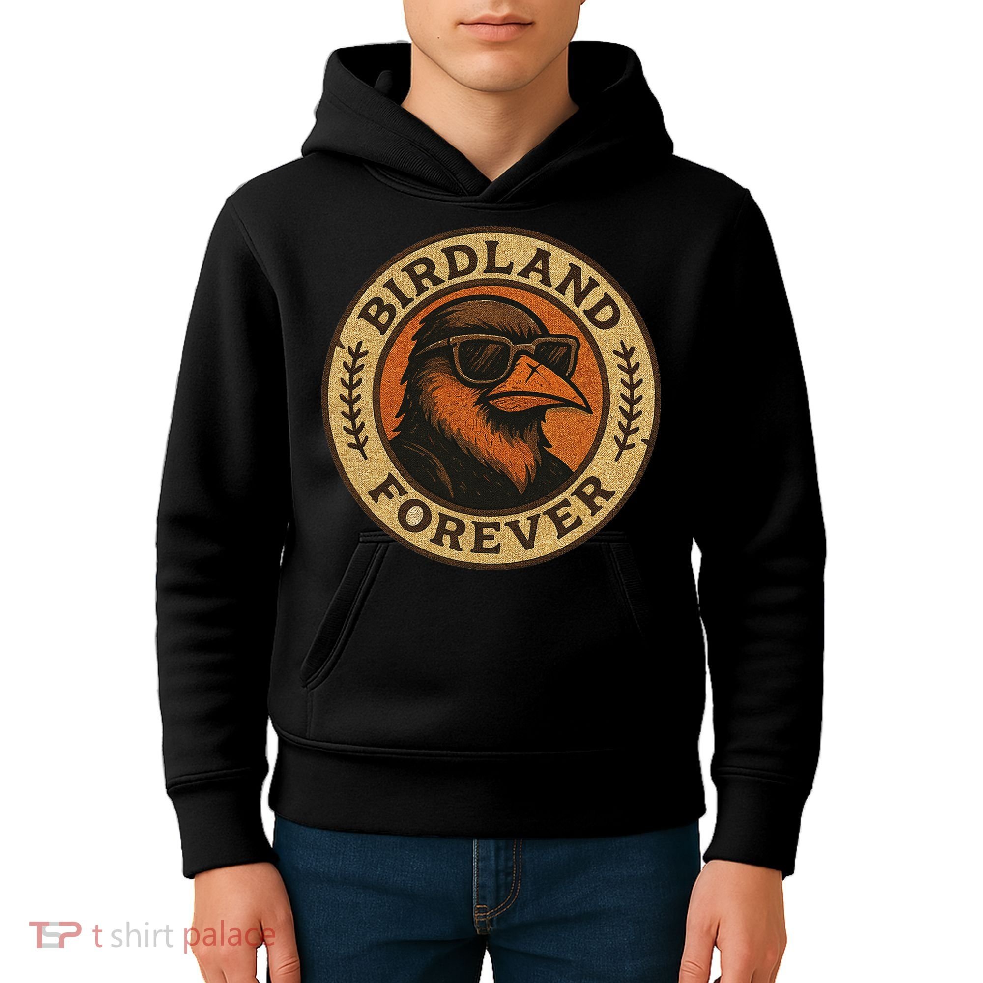 Birdland Forever Cool Retro Oriole Gift For Women Kids Hoodie