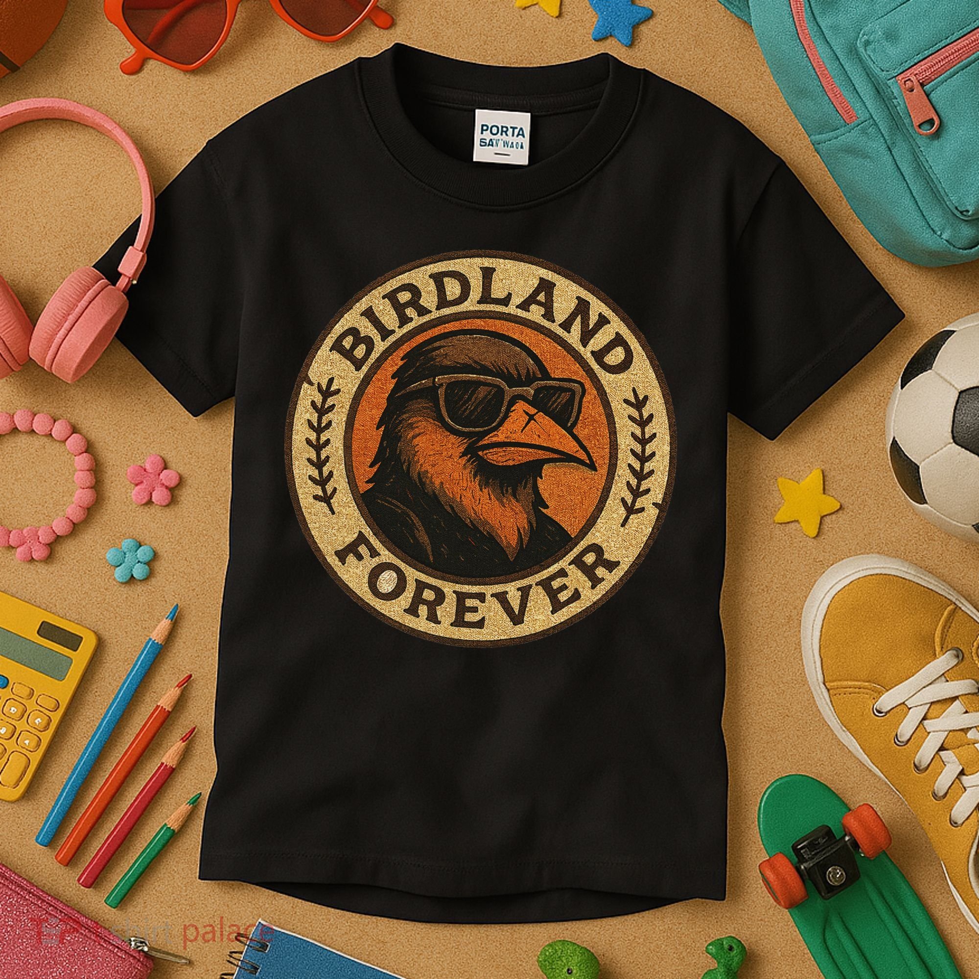 Birdland Forever Cool Retro Oriole Gift For Women Kids T-Shirt