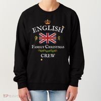 British Family Christmas Crew Union Jack Flag United Kingdom Cool Gift Women's Sweatshirt thumb 0