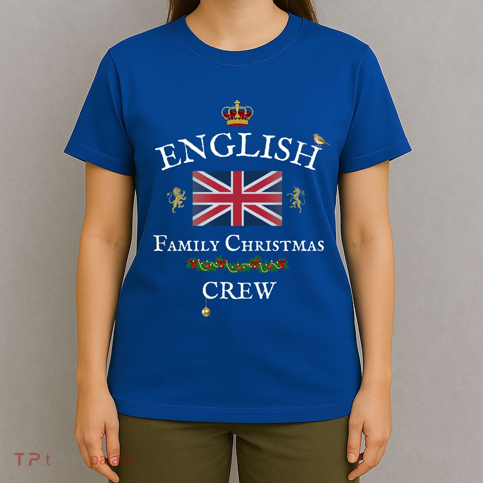British Family Christmas Crew Union Jack Flag United Kingdom Cool Gift T-Shirt