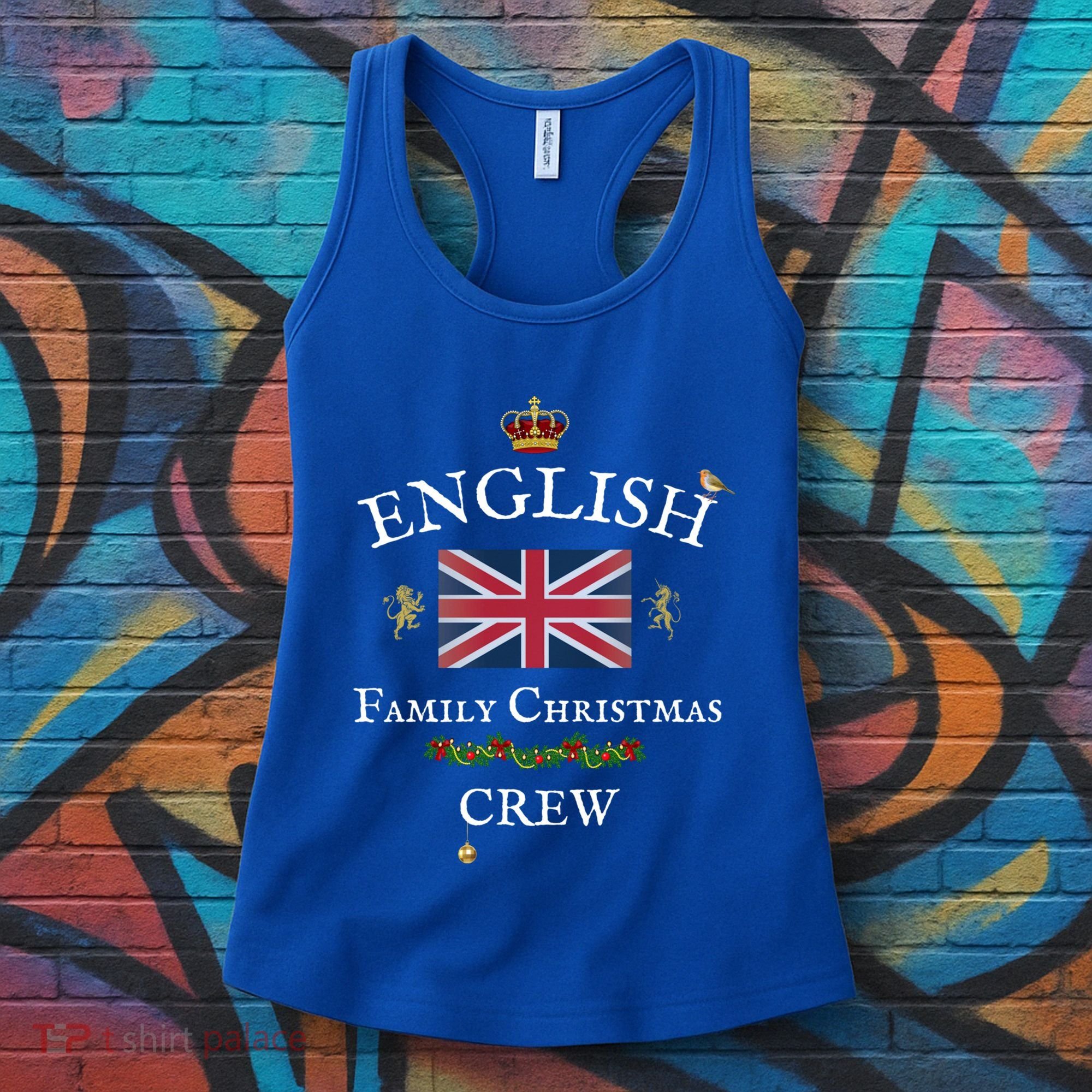 British Family Christmas Crew Union Jack Flag United Kingdom Cool Gift Women's Tank Top