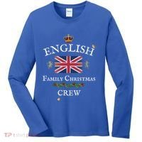 British Family Christmas Crew Union Jack Flag United Kingdom Cool Gift Women's Long Sleeve Shirt thumb 0