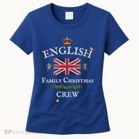 British Family Christmas Crew Union Jack Flag United Kingdom Cool Gift Women's T-Shirt thumb 0