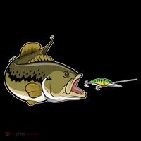 Bass Fish Chasing Lure Hook Fishing Fan Coffee Mug thumb 5