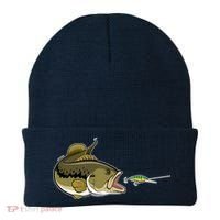 Bass Fish Chasing Lure Hook Fishing Fan Beanie thumb 0