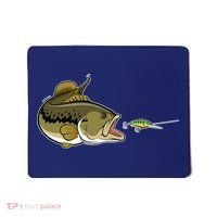 Bass Fish Chasing Lure Hook Fishing Fan Mousepad thumb 0