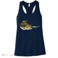 Bass Fish Chasing Lure Hook Fishing Fan Women's Tank Top thumb 0