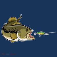 Bass Fish Chasing Lure Hook Fishing Fan Women's Tank Top thumb 5