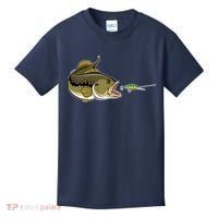 Bass Fish Chasing Lure Hook Fishing Fan Kids T-Shirt thumb 0