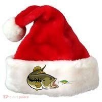 Bass Fish Chasing Lure Hook Fishing Fan Santa Hat thumb 0