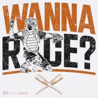 Baseball Fan Catcher Vintage Wanna Race T-Shirt thumb 7