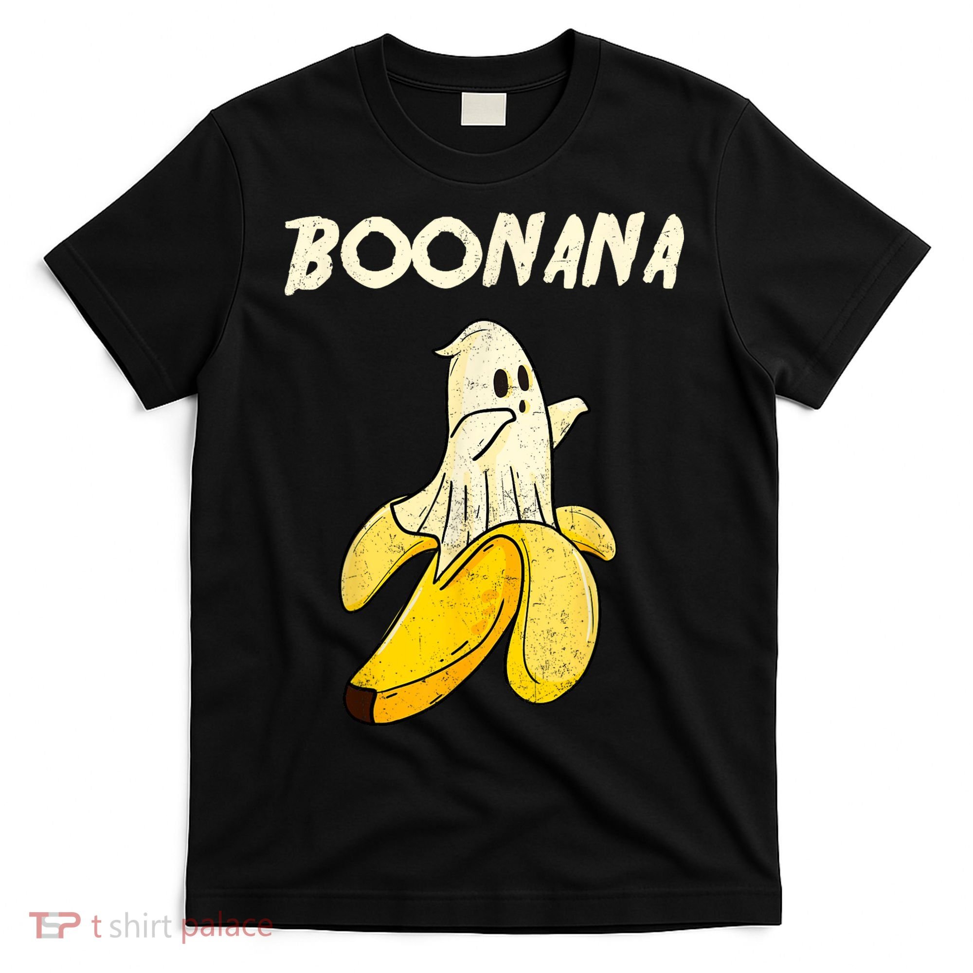 Boonana Funny Cute Banana Ghost Halloween Banana Lover Gifts T-Shirt