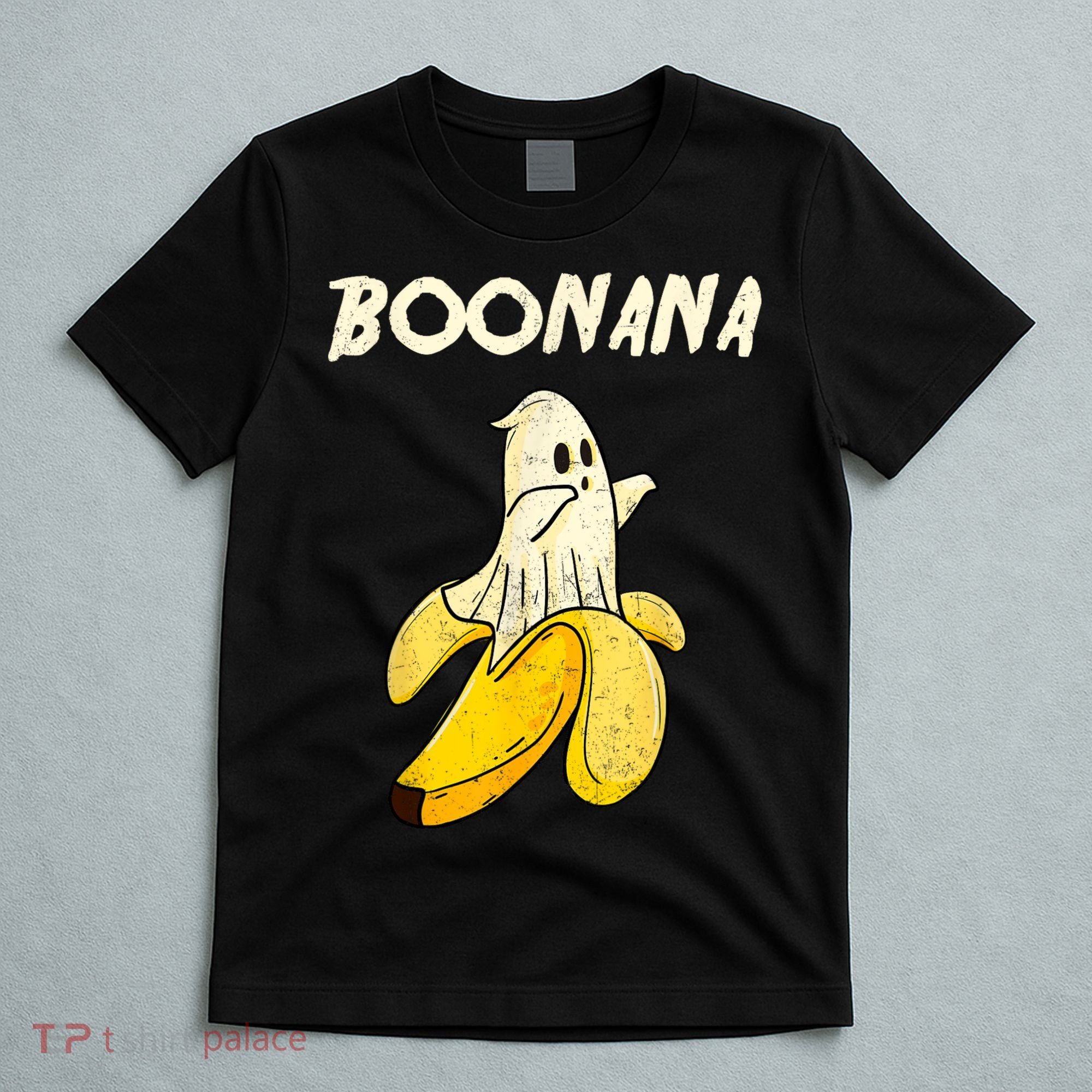 Boonana Funny Cute Banana Ghost Halloween Banana Lover Gifts T-Shirt