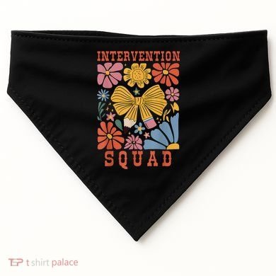 Boho Floral Coquette Intervention Squad Early Intervention USA-Made Doggie Bandana