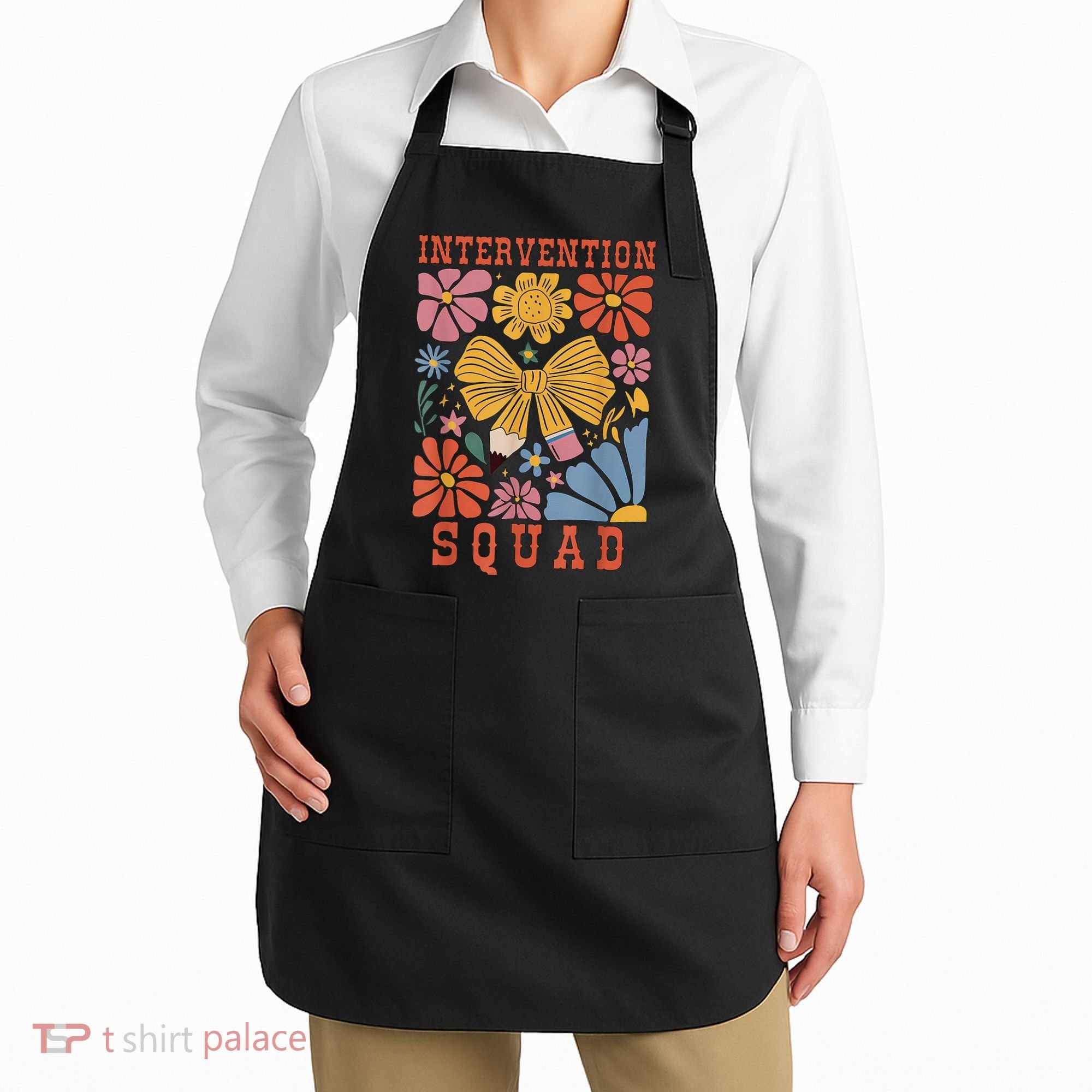 Boho Floral Coquette Intervention Squad Early Intervention Apron