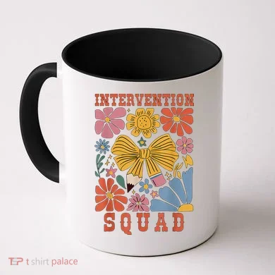 Boho Floral Coquette Intervention Squad Early Intervention Coffee Mug